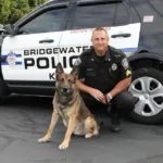 Sgt. Steven Kingsley with K-9 McKee.