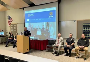 The 14-week Criminal Justice Program was instructed by members of the Bridgewater Police Department. (Photo Courtesy Bridgewater Police Department)