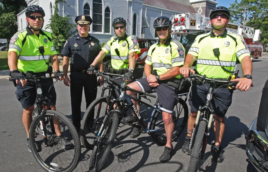 Bridgewater Police at a Fourth of July Parade
