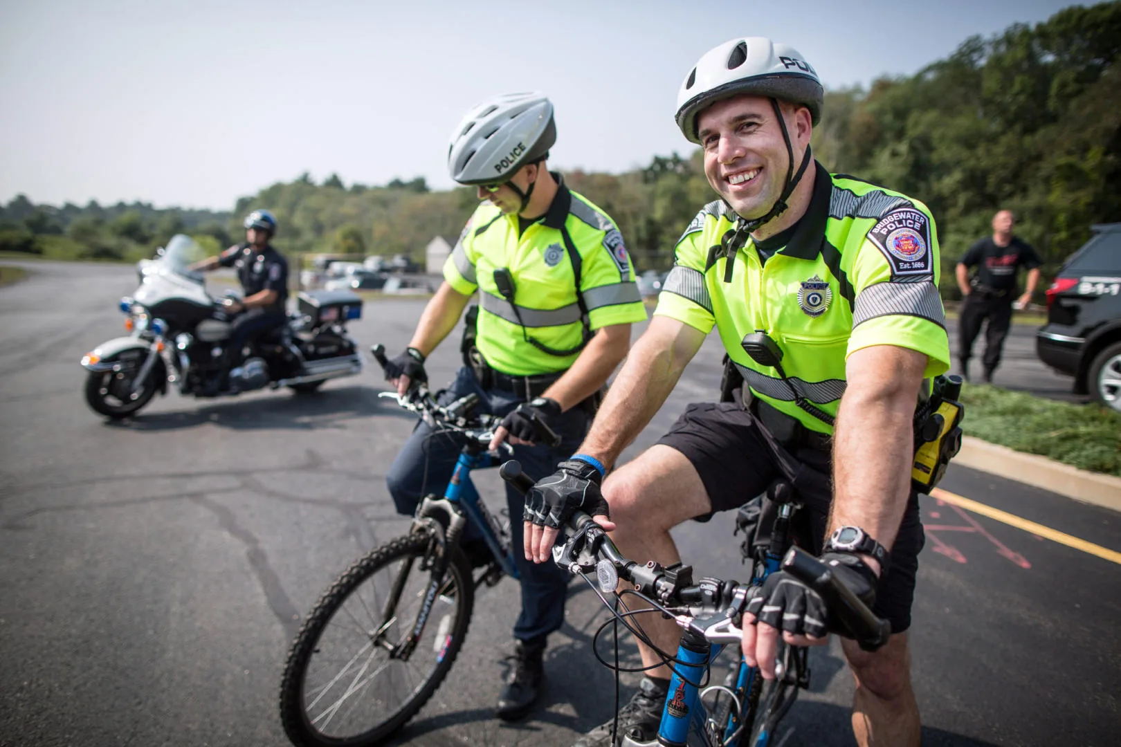 Bridgewater Police at a Fourth of July Parade