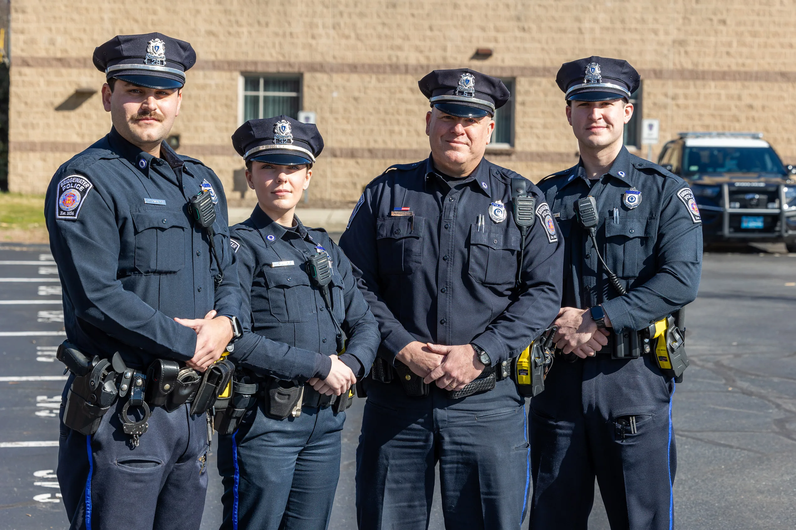 Bridgewater Police at a Fourth of July Parade